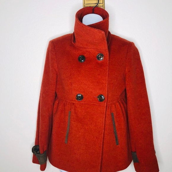 Anthropologie Millard Fillmore cashmere wool Coat